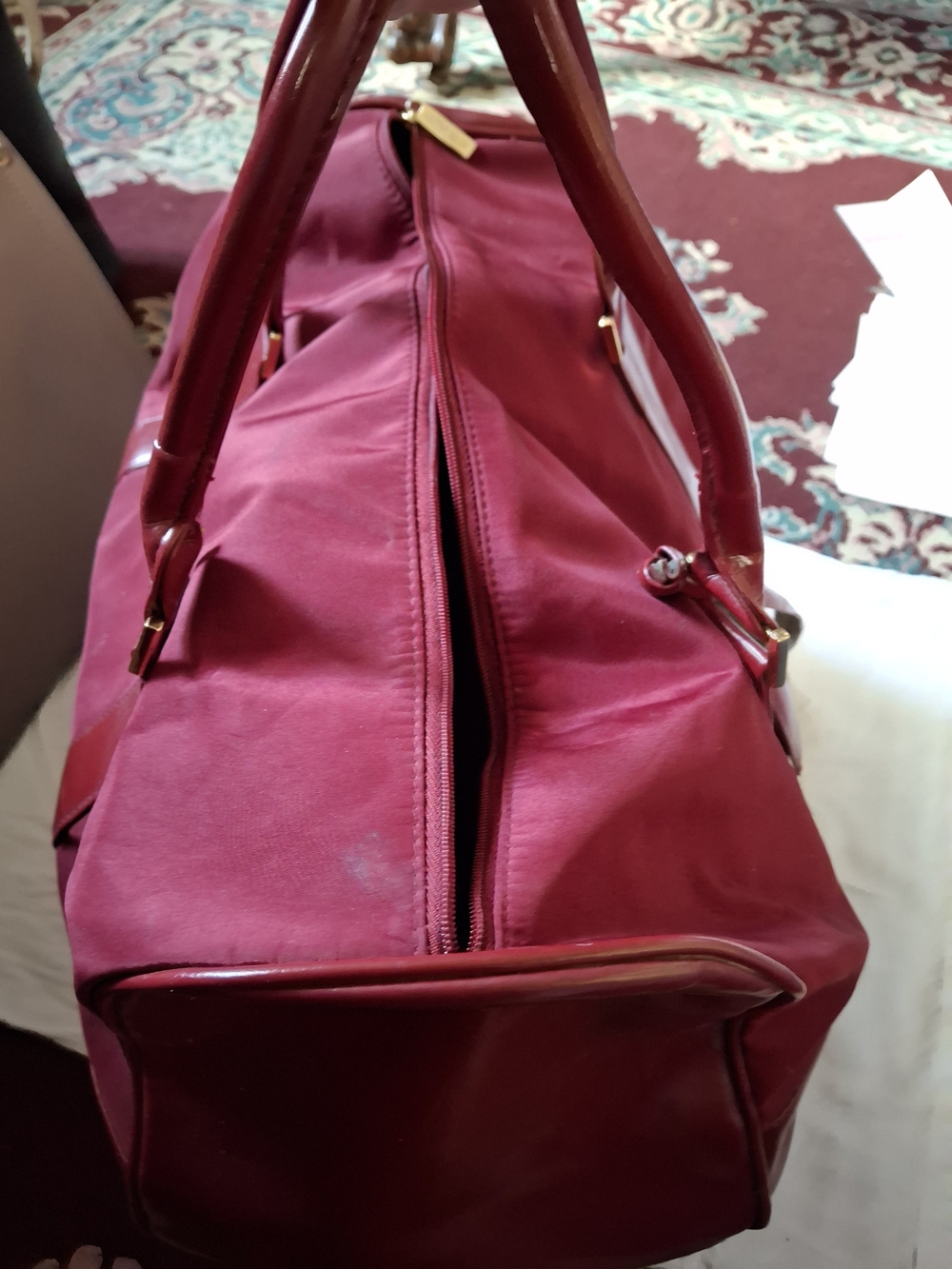 Estee Lauder Red Women's Tote with Gold Hardware - Picture 2 of 6